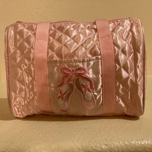 Quilted Pink On Pointe Dance Bag